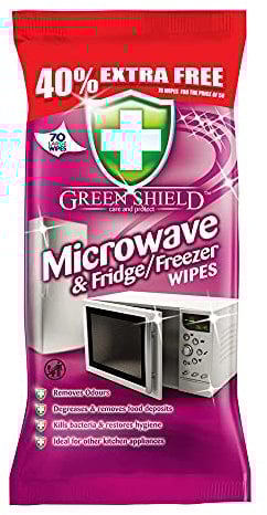 Green Shield Microwave & Fridge/Freezer Wipes 70pk