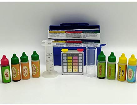 Dpool Drop Test Kit 6 en 1: Test semiprofesional de medición para Piscinas y Spa