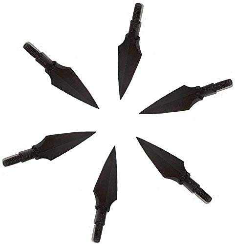 Namvo 6pcs Metall Bogenschießen Broadheads 157Grain traditionelle Outdoor Jagd Pfeile Kopf