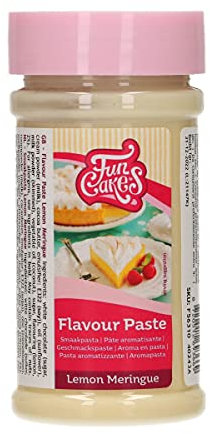 FunCakes Pasta Aromatizzante Lemon Meringue: Aromi alimentari, ottimo gusto, perfetto per decorare torte, adatto per pastelle e ripieni. 100 grammi.