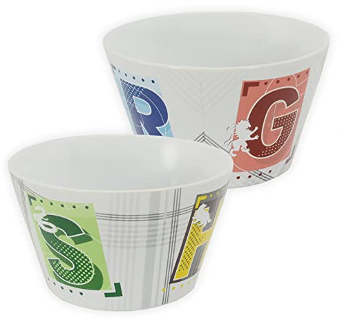 United Labels Harry Potter Müslischale - 4 Häuser Hogwarts Schale Schüssel aus Porzellan 500 ml