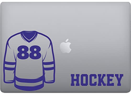 Aufkleber HOCKEY SPORT STICKERS für PC, Vinyl, Tablet, Computer, Apfelkunst, Vinyl, Farbe wählbar Artikelnummer P0067 (blau 49)