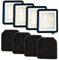Chuancheng Ersatzfilter-Sets für AEG ASKW1 QX6, QX7, QX8-2 Staubsaugerzubehör Teilenummer 900923275 Ersatzfilter Ersatzteile (4 Motorfilter vorne + 4 Sanitärfilter)