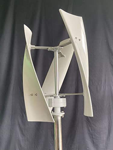 PERON Generador de turbina eólica de 5000W 48V/110V/220V portátil vertical helicoidal energía eólica energía libre kit de molino de viento con controlador de carga para el hogar,RV,barco camping(48V)