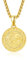 KINGWHYTE Wikinger Halskette 925 Sterling Silber Wolfskopf Amulett Anhänger Wikinger Rune Halskette Wolfsschmuck Geburtstagsgeschenke für Männer Frauen(Gold)