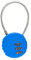 AKUYAO Serrure à combinaison serrure à combinaison serrure à valise e scooter serrure à casque moto serrure à combinaison a-bus serrure à câble (bleu)