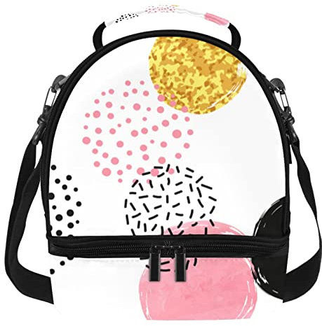 Dot - Lonchera térmica de doble piso, con aislamiento, impermeable, tamaño grande