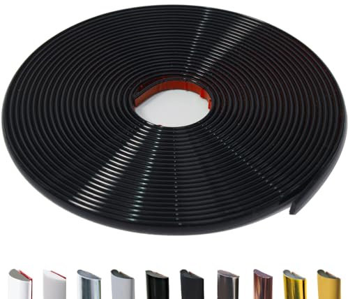 JSIWOTH 16M Moulure Adhésive Flexible – Baguette de Finition Étanche pour Mur, Carrelage, Encadrement de Fenêtre, Dosseret, Décoration Intérieure