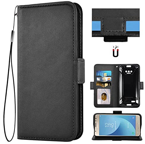 Auotu Custodia with protezione della lente Case PU Pelle Flip Magnetica Custodiar Protettiva Portafoglio Cover Per DOOGEE S41 / DOOGEE S41 Pro / S41 MAX / S41 Plus / S41T Smartphone (Nero)