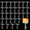 30 Stück Kunststoff Drehbare Clip Etiketten Preis Clip, Merchandise Schild Clip Display Clip Halter, Transparente Preisschild-Clips, Kunststoff-Schilderhalter für Supermarkt Preisanzeige Homeoffice
