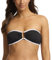 Seafolly Damen Bandeau-Bikinioberteil mit Ring vorne Bikini, Beach Bound Schwarz, 36