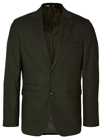 SELETED HOMME Herren SLHSLIM-NEIL BLZ B NOOS Sakko, Dark Green, 46