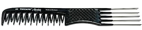 Hercules Sägemann Triumph Master 256 Peigne spécial pour toupier 20,5 cm Noir 5 fourchettes en métal (256 bl)