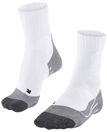 FALKE Herren Padelsocken PL2 M So Baumwolle Funktionsmaterial antiblasen 1 Paar, Weiß White-Mix 2020, 44-45