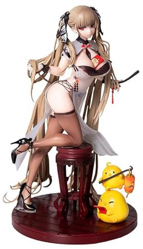 Jiumaocleu Azur Lane Figur Statue – 24 cm HMS formidable Figur Statue mit dekorativer Basis Anime Actionfigur Modell, PVC handgefertigte Sammlerstück-Skulptur Xmas Halloween Geburtstag Geschenke