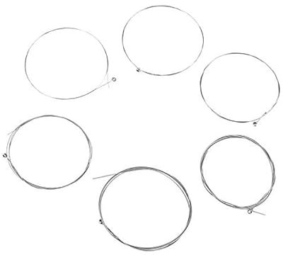 EdirFtra Set von 6 Metallsaiten für akustische Gitarre, 1-6 Saiten Nickel Stahl Saiten, E-Gitarren Zubehör