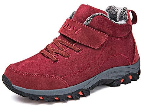 SWZEC Orthopedic Ankle Boot for Women Comfortable Warm Waterproof Non-Slip Boots Unisex (2.5,Red)