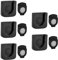5 Pezzi Supporti per Telecomando, Supporto Magnetico da Parete per l'Archiviazione in Nero, Supporto da Parete per Telecomando