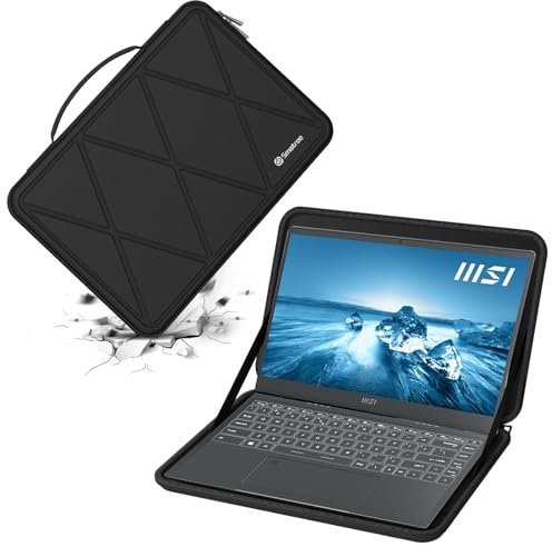 Smatree Hard EVA Schutzhülle Tasche Kompatibel für 14 Zoll MSI Prestige 14H B12UCX-452US/Prestige 14 Evo B13M-483US, MSI Summit E14 Flip Evo A13MT-268US/Summit E14 Evo A12M-025 Notebook Tasche (X8250)