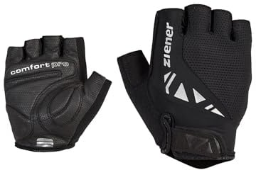 Ziener Herren CALLIS Fahrrad/Mountainbike/Radsport-Handschuhe | Kurzfinger - atmungsaktiv,dämpfend, Black, 9,5