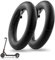Amitor E Scooter Schlauch 8 1/2 x2 für Xiaomi 1S M365 Pro 2 Mi3, 50/75-6.1 Schlauch E Scooter Verdickter & Haltbarem, Ersatzschlauch E Roller 8,5 Zoll mit Silberne Ventil 45°, Nur für Hilfsräder, 2PCS