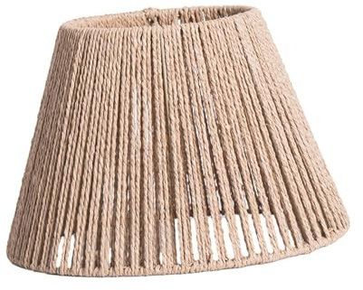 AWHAO Retro-Hängelampenschirm Geflochtener Rattan Hängelampenschirm Deckenleuchte Kronleuchter Abdeckung für Hotel Home Küche Wohnzimmer, Stil G