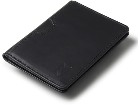 FOXHACKLE Portefeuille en Cuir avec Porte-Cartes de crédit pour Homme et Femme, Portefeuille Fin à Deux Volets avec Blocage RFID, Poche Avant Fine, Portefeuille Minimaliste, Petit étui pour Cartes