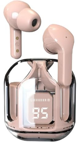 1/5 auricolari – cuffie stereo ENC bluetoth, cuffie LED | auricolari senza fili miit cancellazione del rumore, telefoni senza fili con canale miit audio impressionante per la maggior parte degli