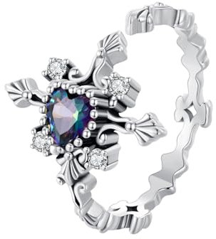 Qings Kreuz Ringe für Damen Herren 925 Sterling Silber Cross Offener Verstellbarer Schwarzer Vintage Religiöse Ring mit Schwarz Zrconia