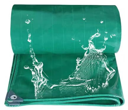 Lona Impermeable Lona de Protección 4x5.5m, Lonas para Piscinas con Ojales, Lona de protección Multiusos, Resistente a los desgarros, para Exteriores, jardín, Lona de Tienda de campaña