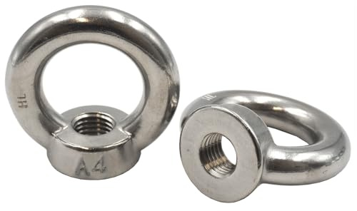 Ringmutter Edelstahl A4 - M4-200 Stück - Ähnl. DIN 582 - Kranöse Ösenmutter Augenmutter