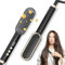 Aceshop Cepillo Alisador, Cepillo Alisador de Pelo Iónico Negativo Calentamiento Rápido Cepillo Alisador de Pelo Alisador de Barba Peine Alisador Multifuncional con 9 Ajustes Temperatura, Pantalla LED
