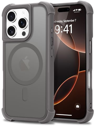 Micoden Magnetic Case for iPhone 16 Pro Compatible with Magsafe-Grey