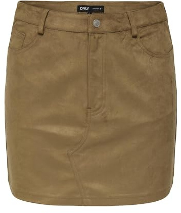 ONLY Onltulip Life Faux Suede Skirt OTW