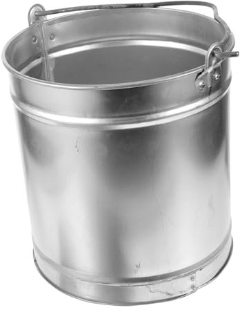 Yardwe Ash Storage Bucket Metal Bin for Incinerator Garden Fire Burning Bin Easy-clean Design for Bbq Holder