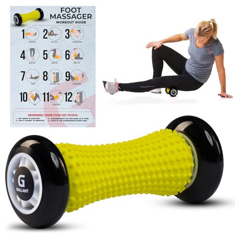 Gallant Foot Massage Roller for Plantar Fasciitis Support – Muscle Roller with Nubs for Foot, Heel, and Arch Pain Relief – Trigger Point Therapy, Relieve Stress, Deep Tissue Massager for Men & Women