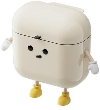 YIBOZI Kitchen Waste Bin Cabinet Door Mounted Trash Can with Lid, Under Sink Waste Container Wall Mountable Large Capacity