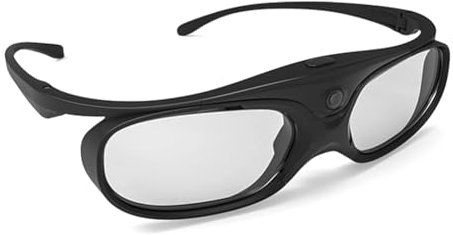 Knoruley Lunettes 3D pour Projecteurs DLP à Liaison Télécommandée Lunettes 3D à Obturateur pour Projecteurs DLP Lunettes 3D TV pour DLP