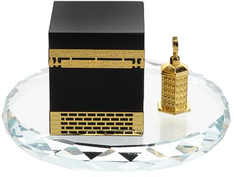 Baluue Kristall Kaaba Deko Rund Saudi Arabien Souvenir Fahrzeug Tischdekoration Islamisches Kulturmodell Geschenk
