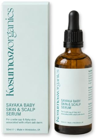 Sayaka Baby Skin & Scalp Serum for Cradle Cap & Infant Seborrheic Dermatitis (Seb Derm) – Malassezia-Safe C8 MCT & Olive Squalane Oil for Flaky Scalps – Coconut Oil Free, Fragrance Free – 50ml