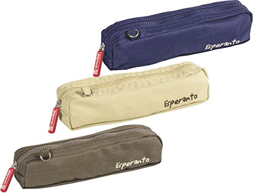 Brunnen 1049009 Schlamper-Etui Esperanto (20 x 5,5 x 3,5 cm, 3 Farben) sortiert
