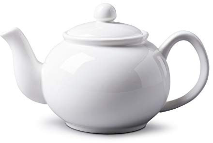 WM Bartleet & Sons 1750 T190 Traditional Porcelain 4 Cup Tea Pot, 900ml – White