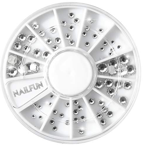72 Strasssteine Kristall im Rondell Größe 1,5-5 mm in höchster Nailart Qualität