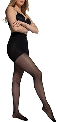 Ulla Popken Damen Bodyforming-strumpfhose Strumpfhose, Schwarz, 52-54 EU