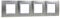 Schneider Electric SC5MGU66004039 Plaque 2 postes horizontal Nickel Mat Alu UNICA Top