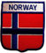 Catch the Patch Norwegen Flagge Fahne - (Größe: 6,4 x 7,4 cm) Aufnäher, Bügelbilder, Aufbügler, Applikationen, Patches, Sticker zum Aufbügeln oder Aufnähen – für Kleidung, Taschen, Jacken