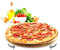 Plato giratorio para pizza, 30 cm de diámetro, de madera de haya