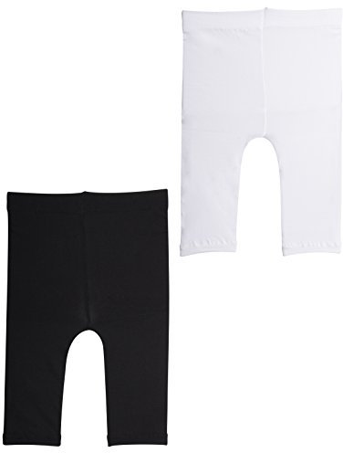 2 PAIRES – LEGGINGS POUR BEBES FILLES | CALEÇONS EN MICROFIBRE POUR BEBES | 50 DEN | BLANC, NOIR | 12, 18, 24 MOIS | BONNETTERIE ITALIENNE (24 mois, VARIE)