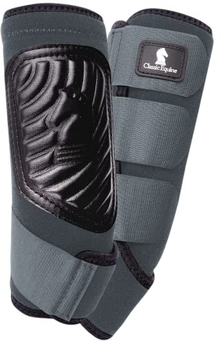 Classic Equine Classic Fit Boot Front, Color: Grey, Size: M (CF100GYM)