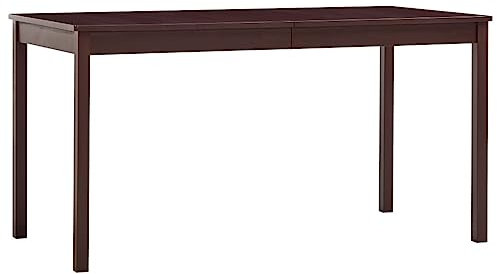 vidaXL Kiefernholz Esstisch Esszimmertisch Küchentisch Holztisch Speisetisch Tisch Restaurant Esszimmer Küche 140x70x73cm Dunkelbraun